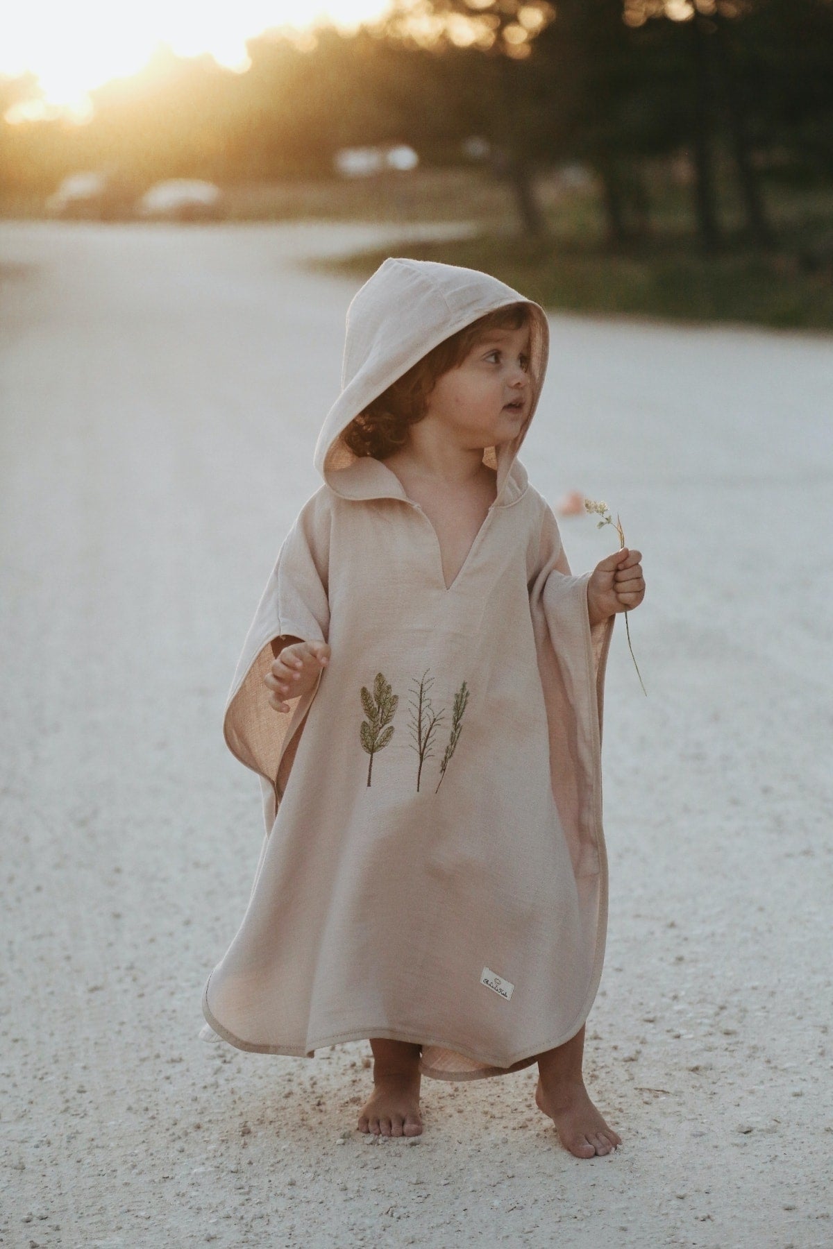 Poncho "Summer Breeze" prej Musline – 100% Pambuk