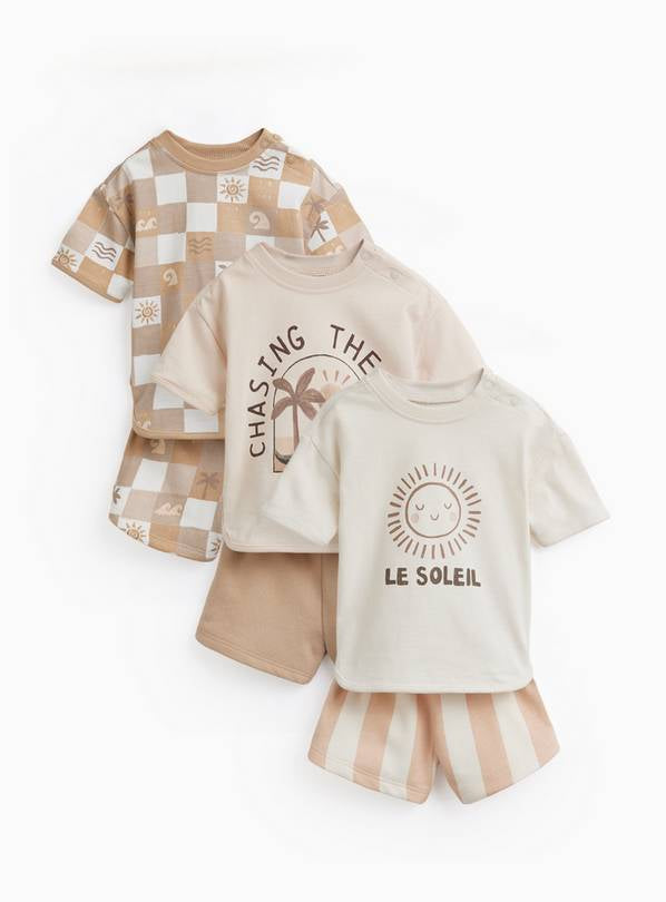 Set me 3 Kostume Pambuku "Le Soleil" – Elegance dhe Freski Verore