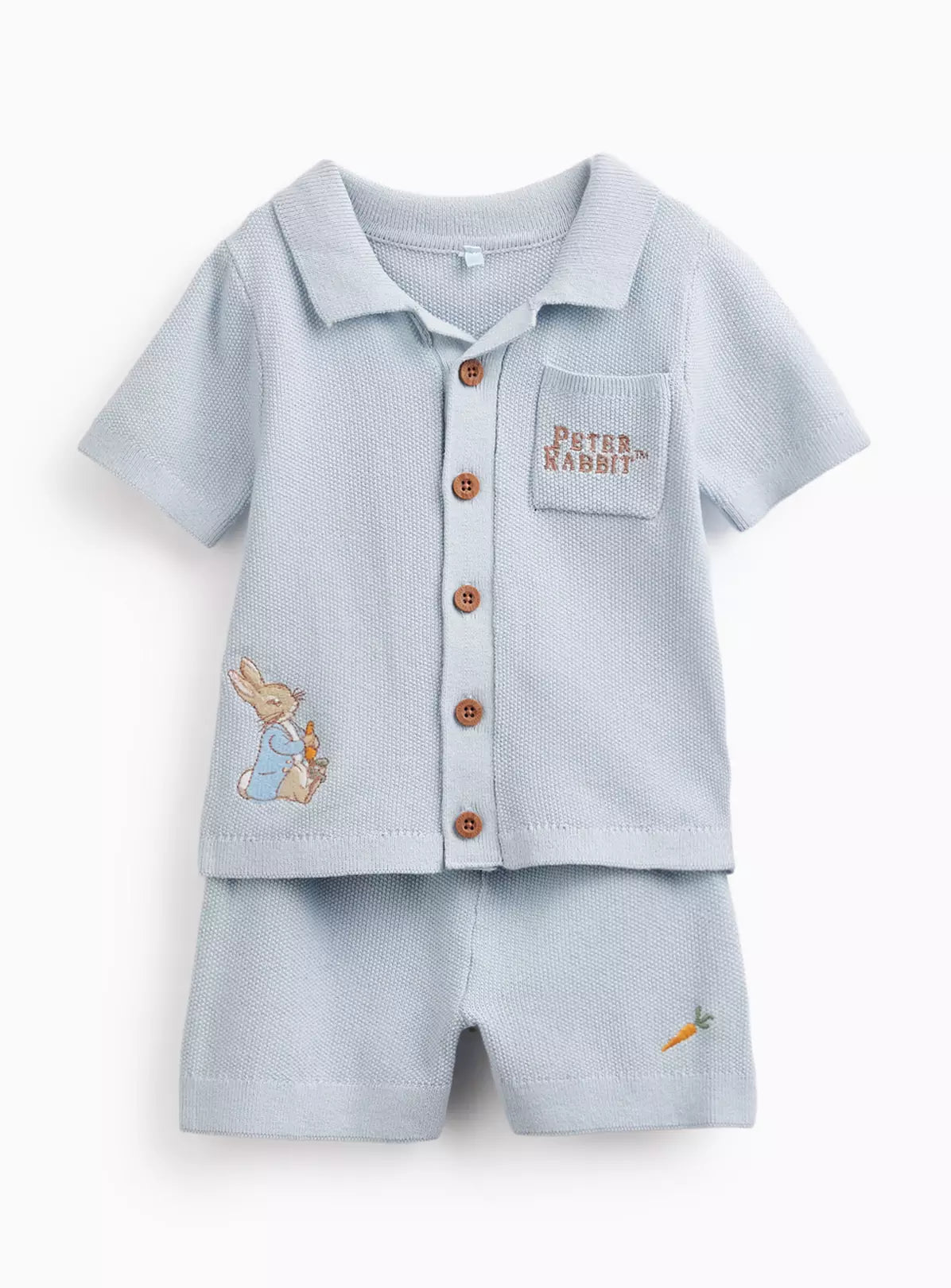 Kostum Peter Rabbit me Thyerje (Knit) – 100% Pambuk Premium