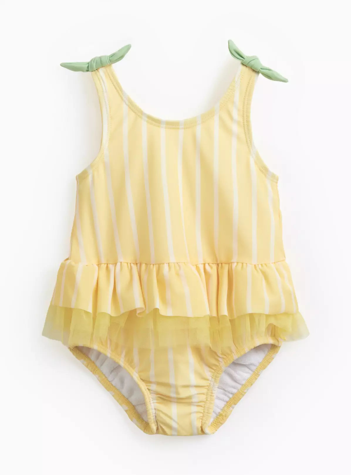 Body Plazhi me Pelene te Integruar UV UPF 50+ "Lemon Stripe"
