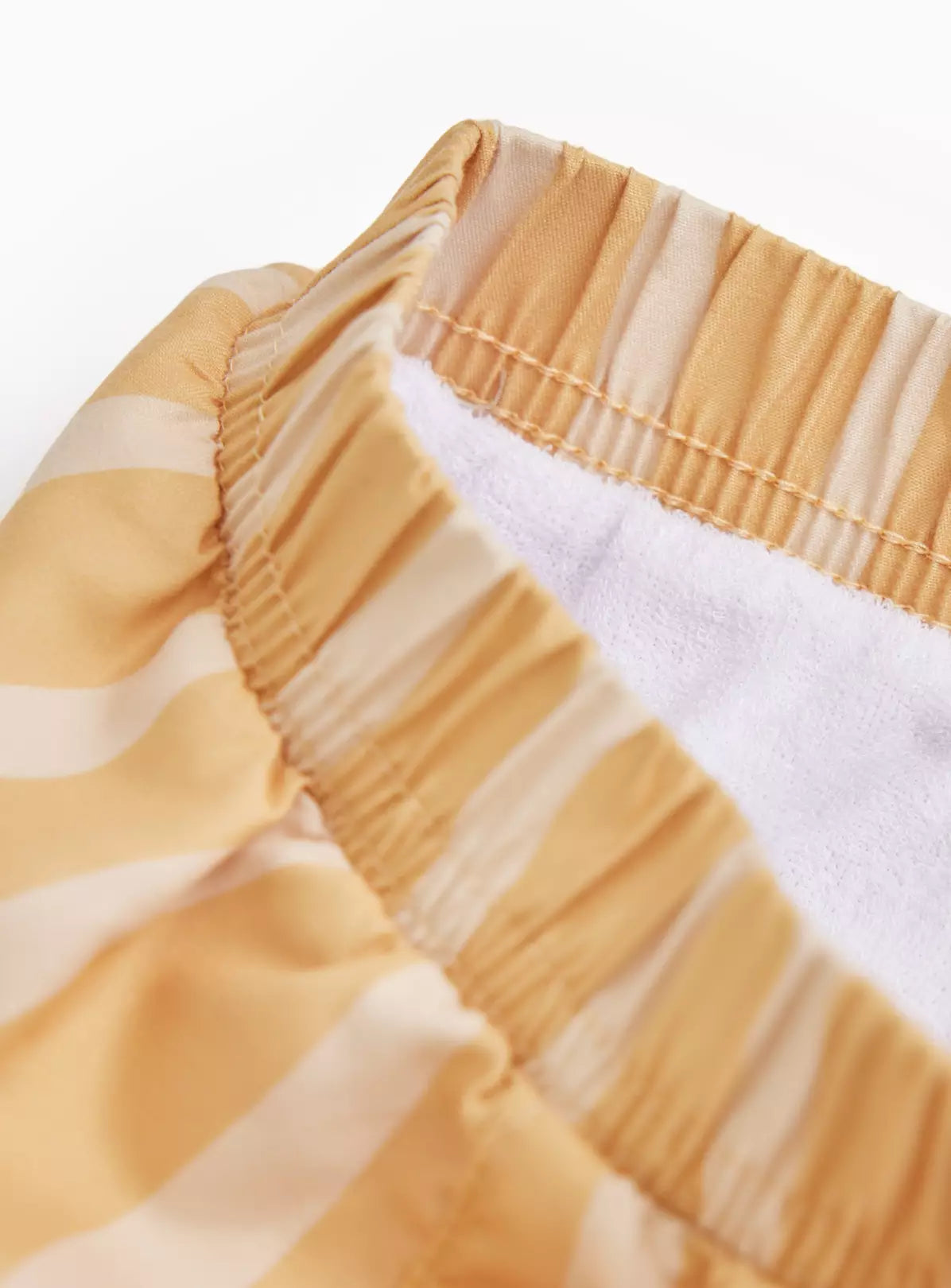 Pantallona Plazhi "Yellow Wavy Print" - Beach Days