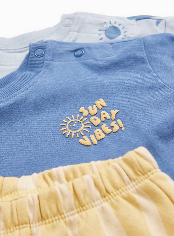 Set me 3 Kostume Wave Print