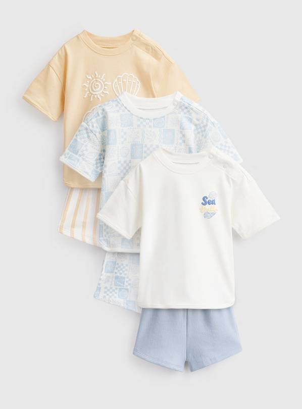 Set me 3 Kostume Bluze & Tuta - "Sea Shells"
