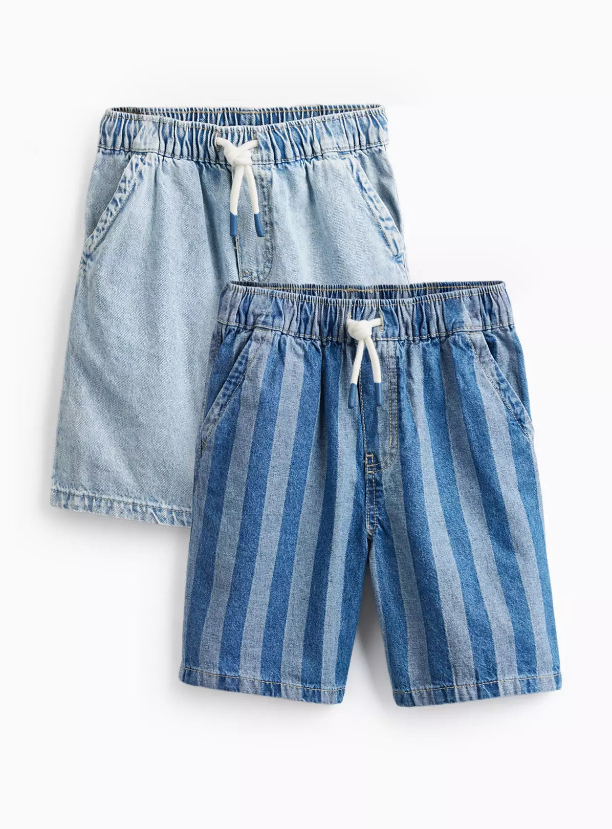Set me 2 Pantallona Xhins Bleached & Stripe Print