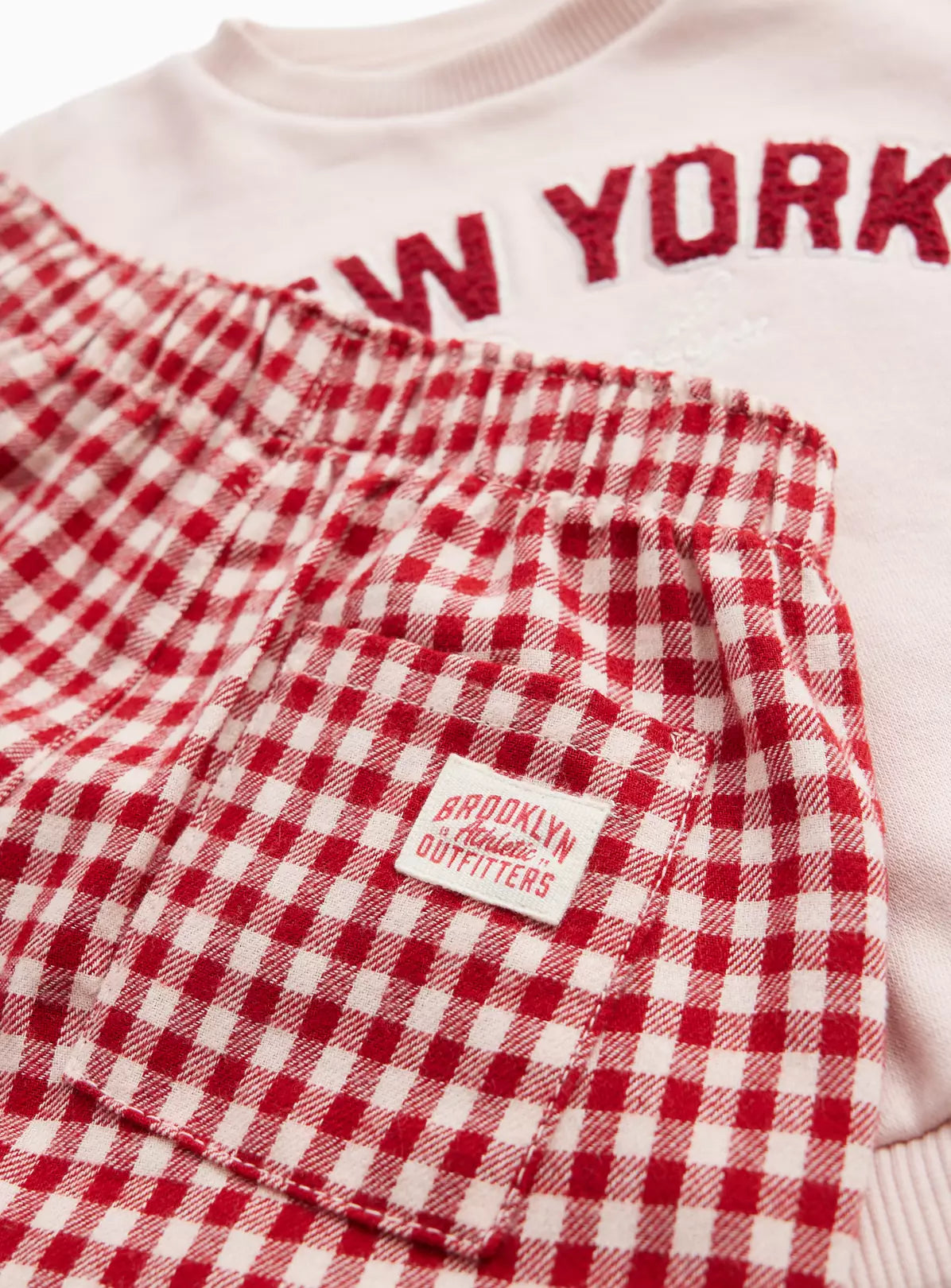 Kostum Me Bluze & Pantallona "Pink New York Graphic"