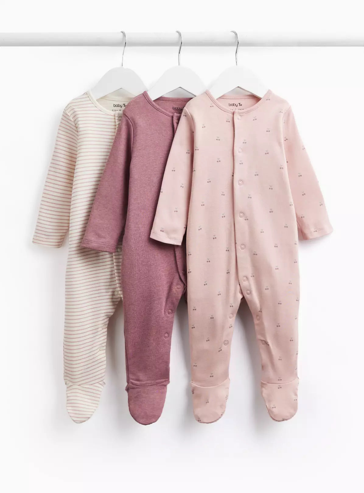 Set me 3 Tutina - Ngjyra Roze me Qershia