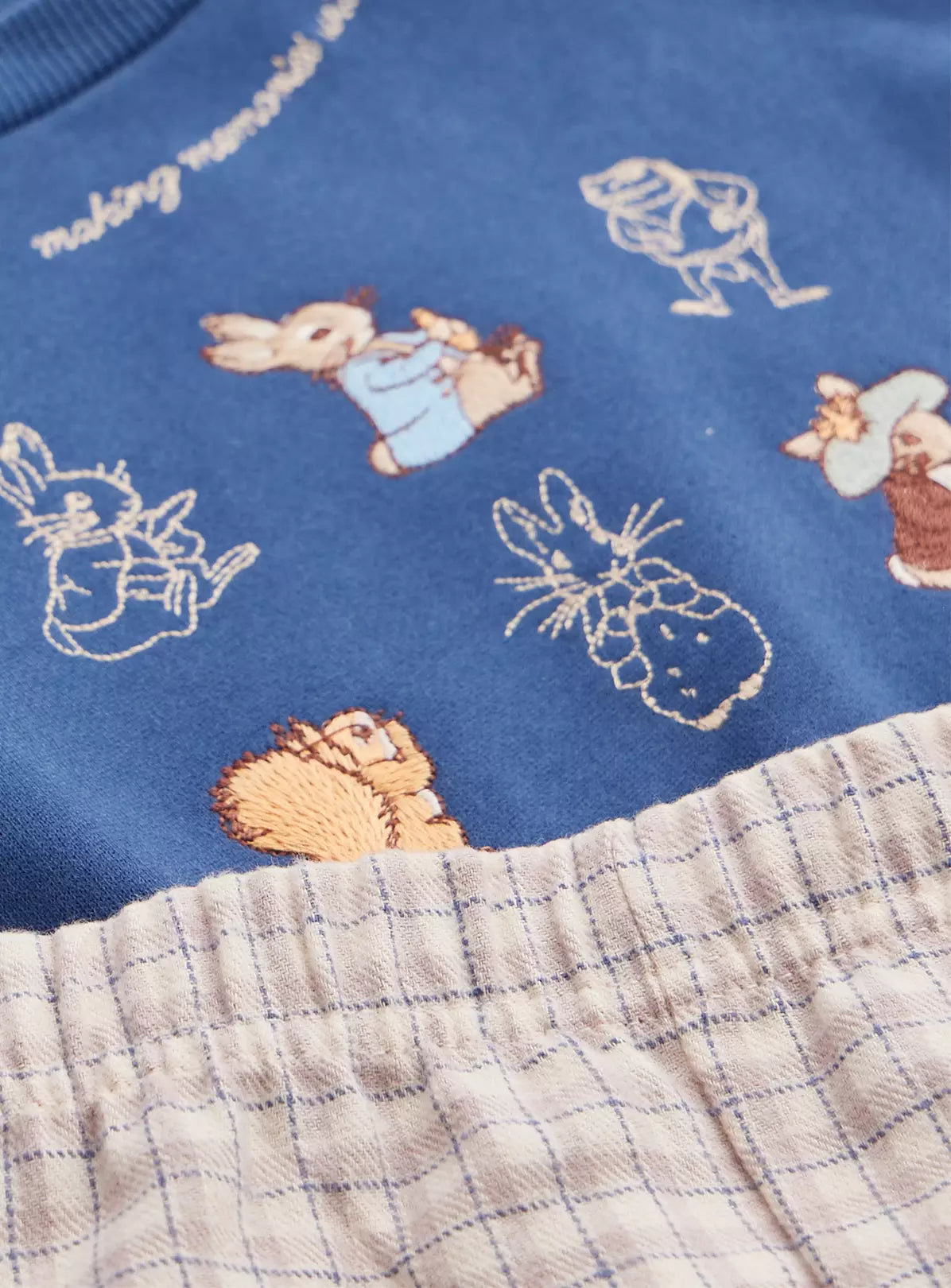 Kostum Dypjesesh "Peter Rabbit" – Blu & Bezhe