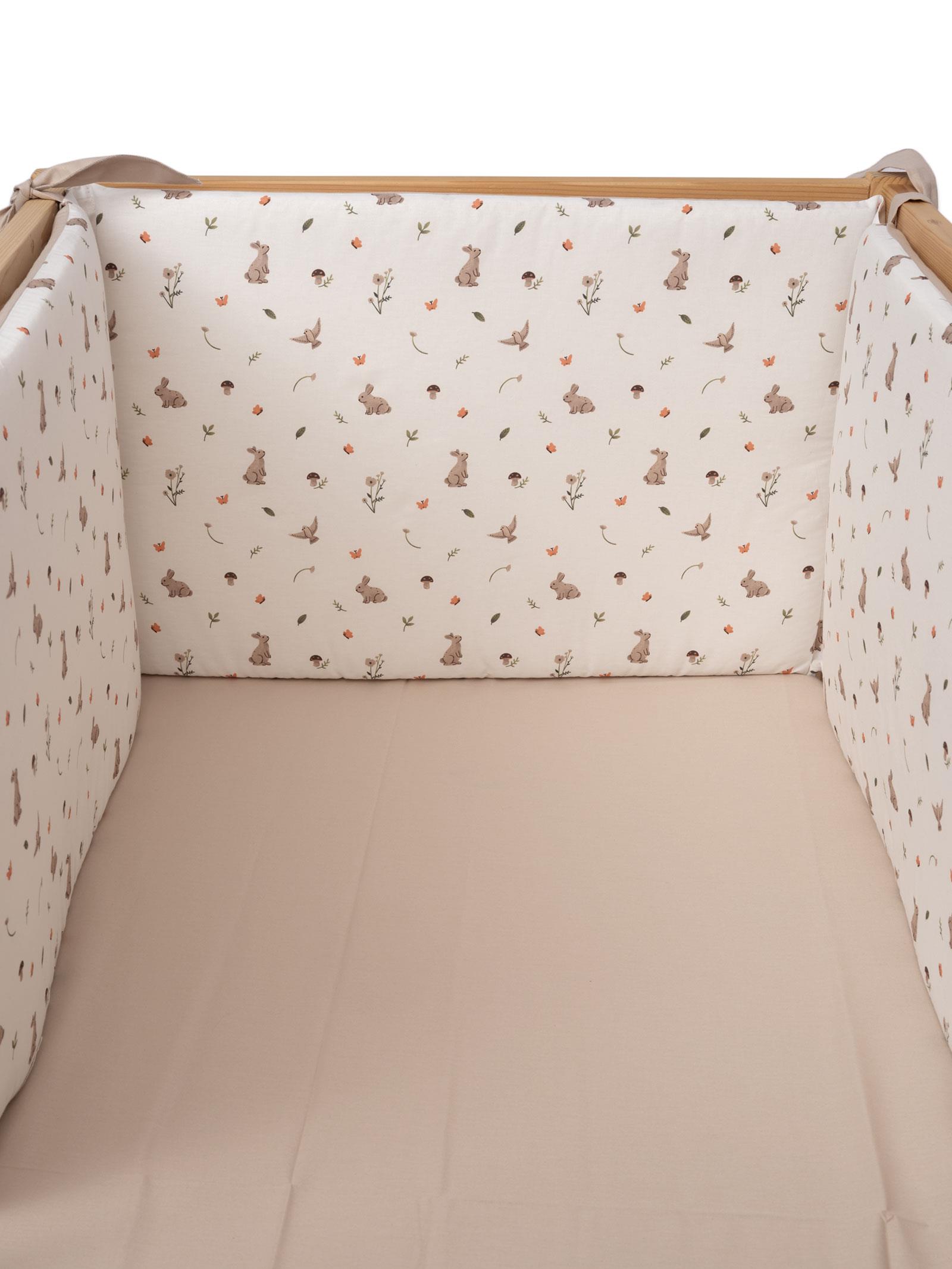 Mbrojtese Krevati per Bebe (40x190cm) – Grass Beige