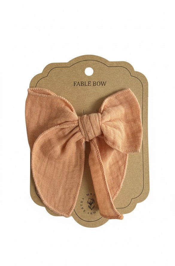 Kapese Flokesh Mrs Ertha"Fable Bow Clip" - Blush
