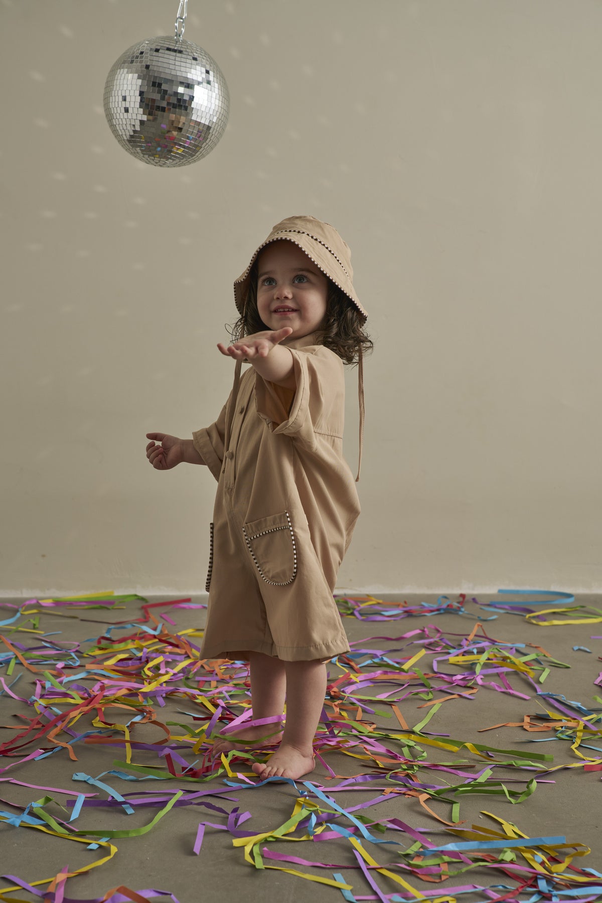 Palicete Oversize me Kapele - Beige