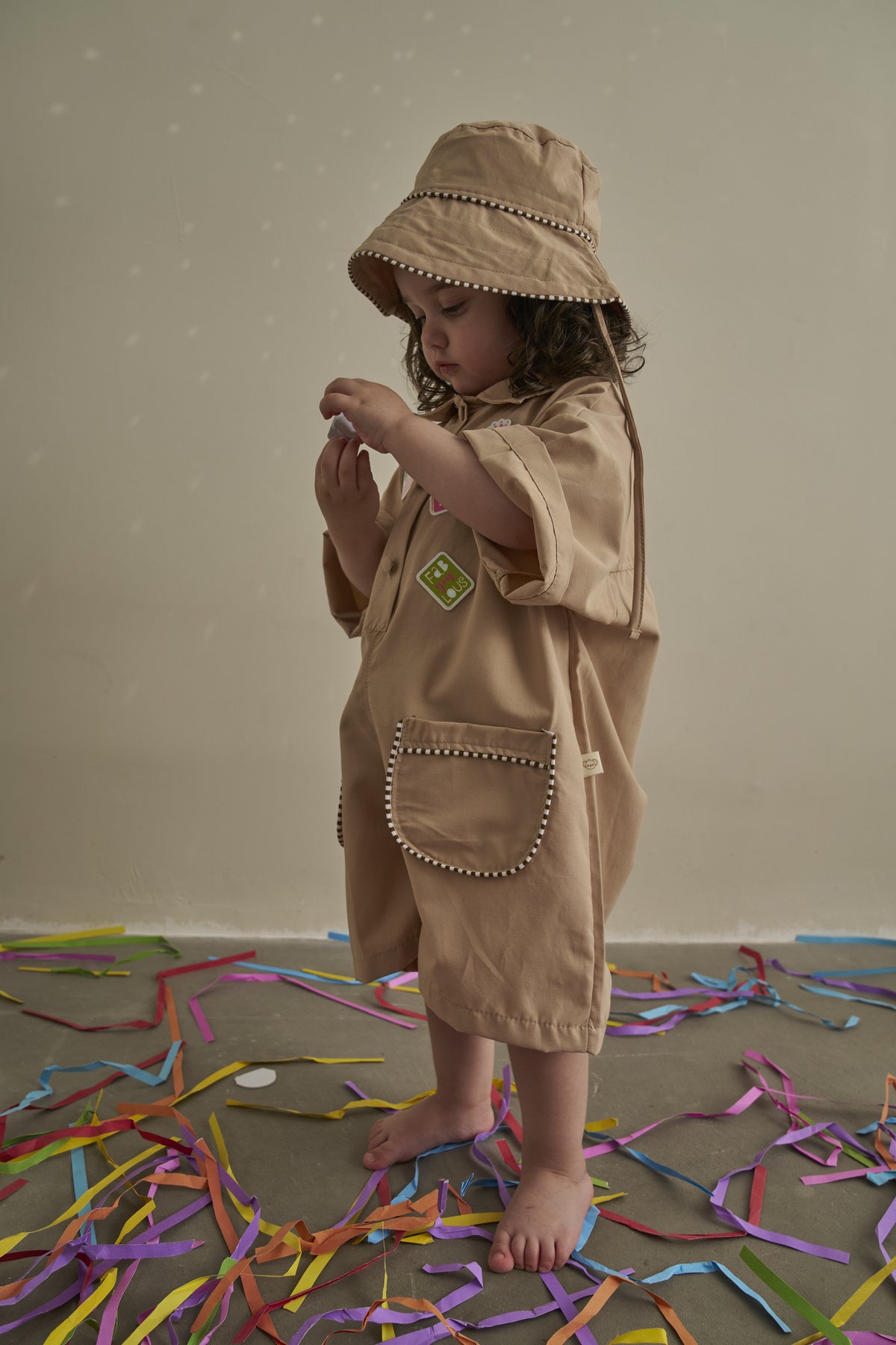 Palicete Oversize me Kapele - Beige
