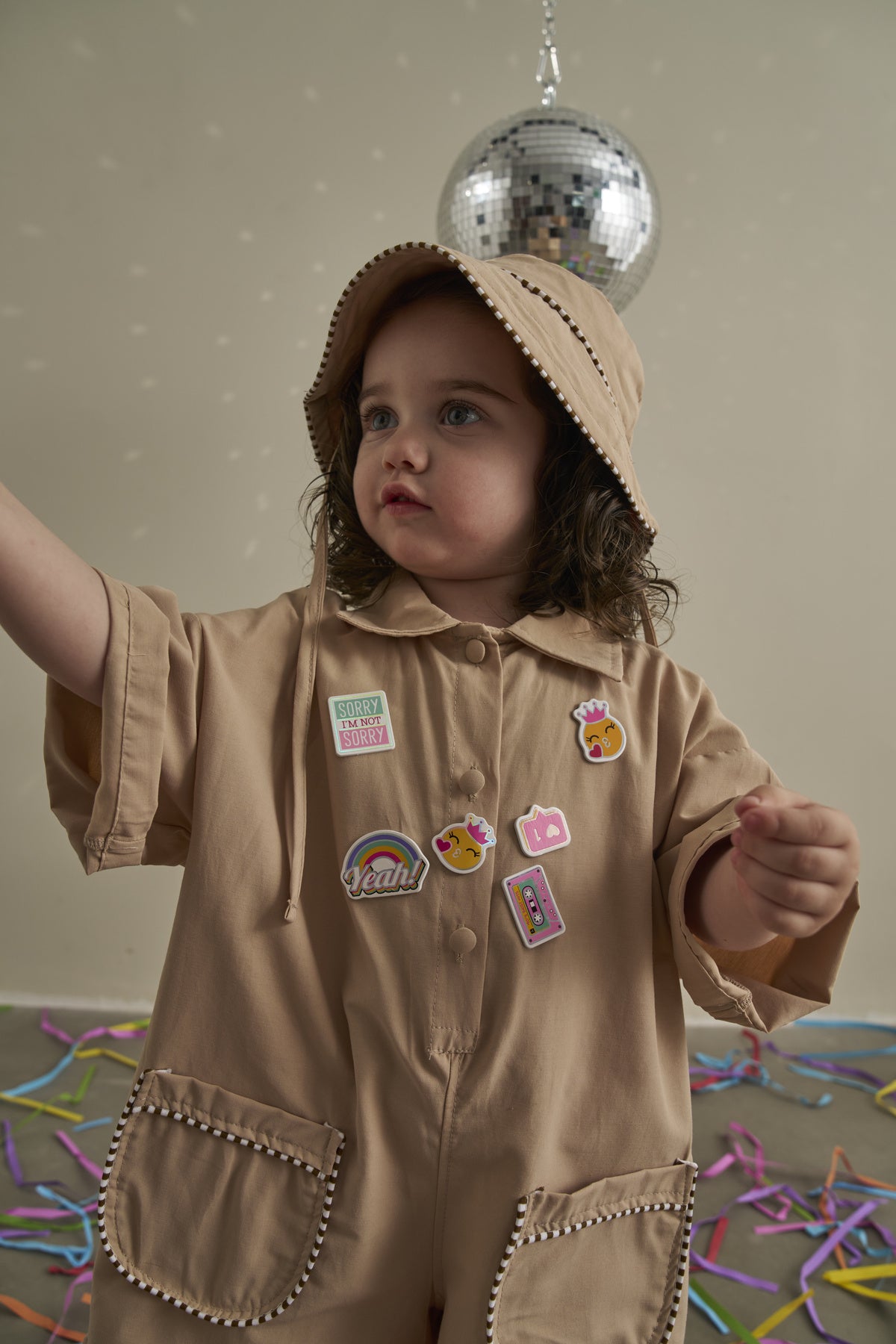 Palicete Oversize me Kapele - Beige